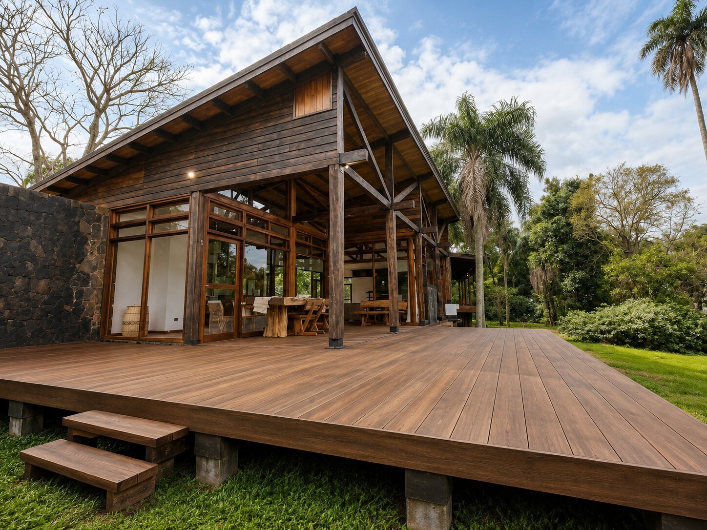 Cabañas frente al lago