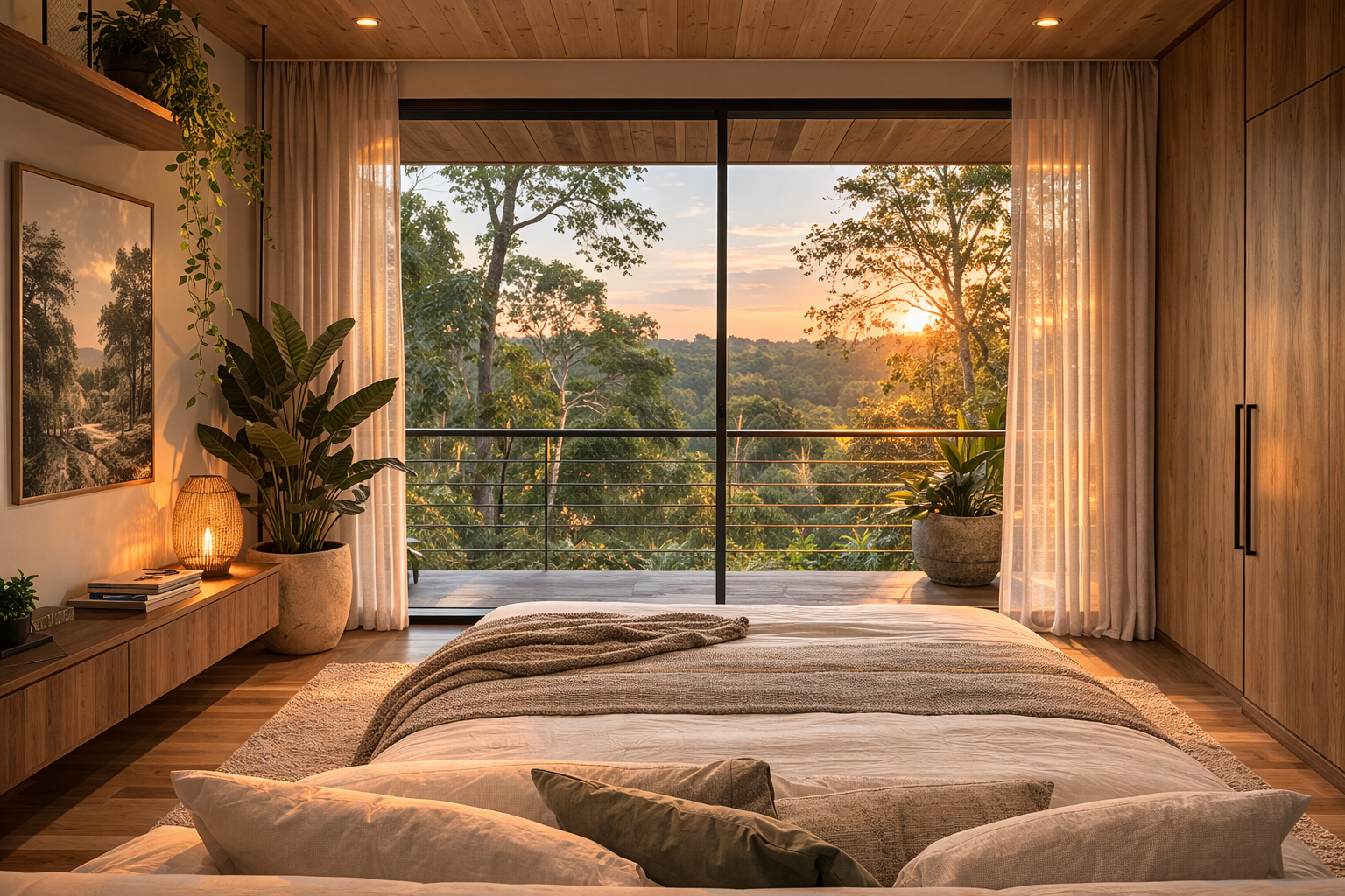 Dormitorio en la selva